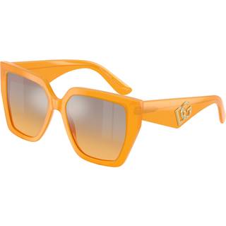 Dolce & Gabbana Kvinde DG4438 30467H Solbriller Acetat Orange Orange Firkantet Spejlet Skygge