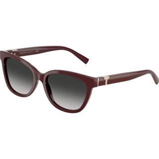 Tiffany Kvinde TF4237B 83893C Solbriller Acetat Violet Grå Cat Eye Normal Skygge