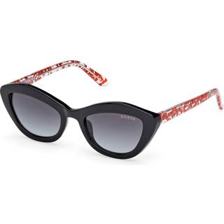 Guess Unisex GU00229 01B Solbriller Injiceret Sort Røg Geometrisk Normal