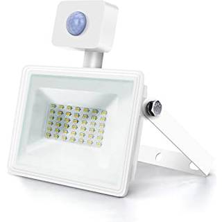 Outlet: LED Sensor Slim Projektør Hvid, 30W, 4000K, Støbt Aluminium - Kulør : Neutral