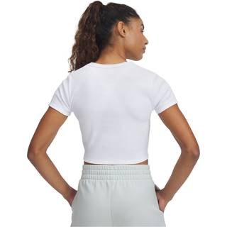 Under Armour Rival Rib Women's Baby T-Shirt White / White XS