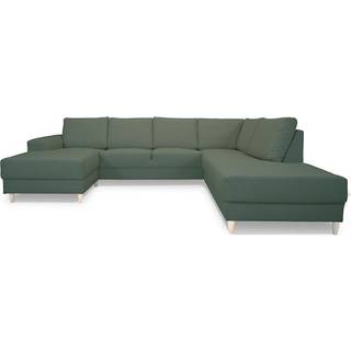 Nordic U-sofa højrevendt grøn.