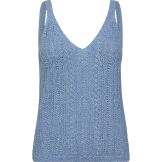 Cressida Melange Knit Top, Ecru, S