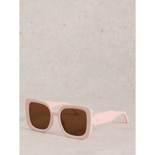 White Stuff White Stuff Pink Oversized Square Sunglasses