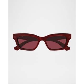 Gucci Kvinde GG1790S 004 Solbriller Acetat Rød Rød Cat Eye