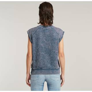 Washed Sweater - Medium blue - Women
