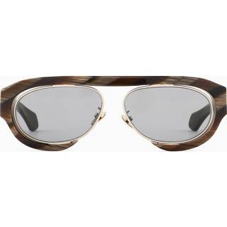 Giorgio Armani Mand AR8239 6065/1 Solbriller Acetat Brun Grå Rund Normal