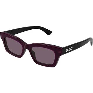 Gucci Kvinde Gucci GG1790S 003 Solbriller Acetat Sort Violet Cat Eye