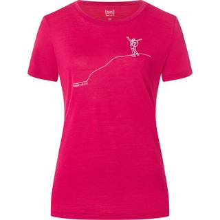 super.natural Women's Gipfelglück Tee Merino-shirt Damer størrelse M farve pink