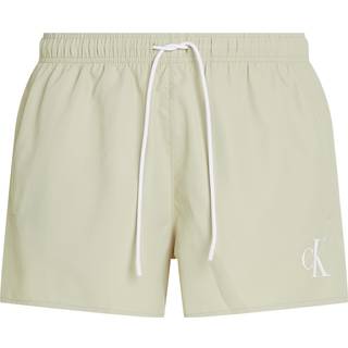 Short Drawstring Swim Shorts - CK Monogram - Grey - XL