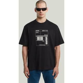 Shipping Graphic Boxy T-Shirt - Black - Men