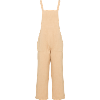 Billabong Women's Pacific Time Jumpsuit Damer størrelse L farve beige