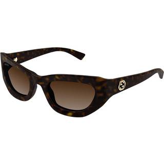 Gucci Kvinde GG1784S 002 Solbriller Injiceret Havana Brun Cat Eye