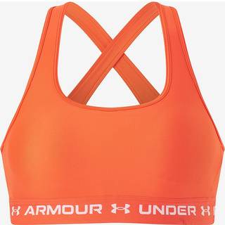 Armour® Mid Crossback Women's Sports Bra Fire / White M