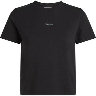 Calvin Klein Jeans Placed Institutional Baby Tee BEH Ck Black M