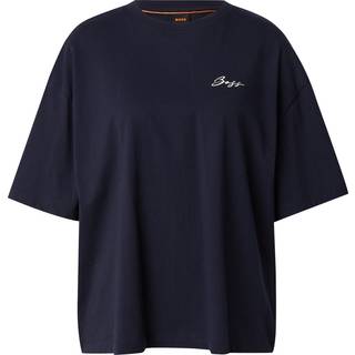 T-shirt i bomuldsjersey med oversize fit og logografik