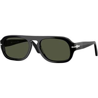 Persol Unisex PO3369S 95/31 Solbriller Acetat Sort Grøn Pilot Normal