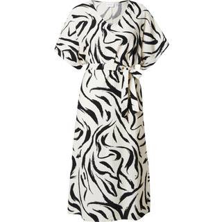 VILA Viclo V-neck 2/4 MIDI DRESS  M Birch Aop:marble Swirl 40