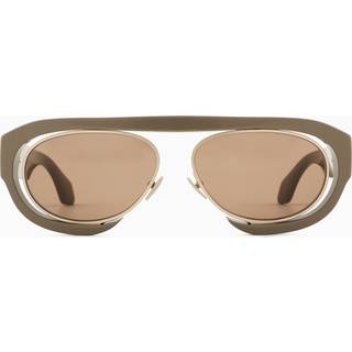 Giorgio Armani Mand AR8239 622273 Solbriller Acetat Beige Brun Rund Normal