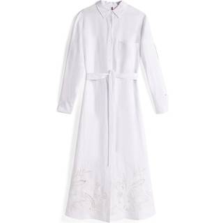 Broderie Anglaise Maxi Shirt Dress