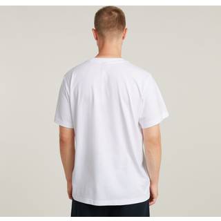 Symbols Print Loose T-Shirt - White - Men