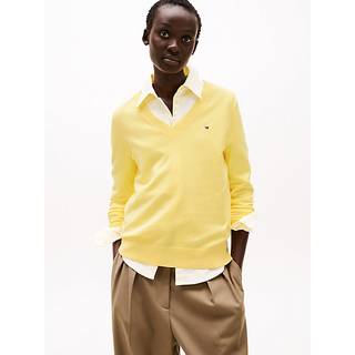 Fine Knit Jersey V-Neck Jumper