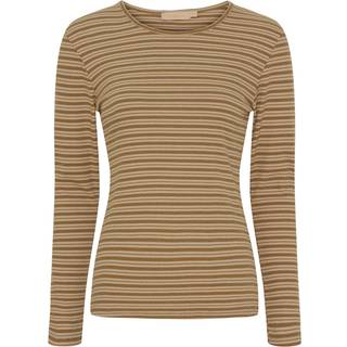 Marta du Chateau dame langærmet tee MdcNoemie 6546 - Camello/Beige - S/M