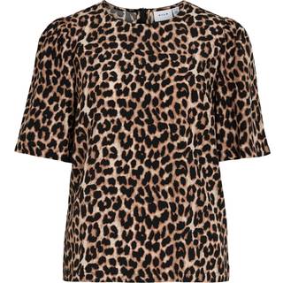 Viliopana Leopardprint Top Med Korte Ærmer
