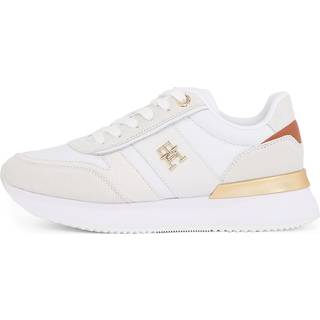 Leather Textured Panel Metallic Trainers