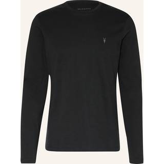 All Saints AllSaints Black Brace Long Sleeve Crew Neck Cotton T-Shirt
