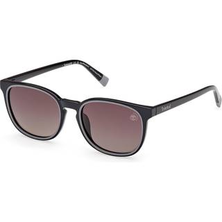 Timberland Unisex TB00046 01H Solbriller Injiceret Sort Brun Rund Polariseret