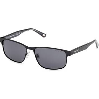 Skechers SE00046 Polarized 02D 56 Solbriller Mænd Black - Matte Black - 56mm