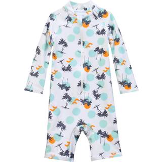 Angel & Rocket Angel & Rocket Blue Brody Blue Sunsafe Print Toddler Swimsuit