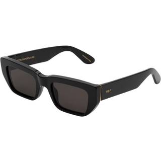 Retrosuperfuture Unisex 6ES RA Black Outlet solbriller Acetat Sort Sort Firkantet Normal
