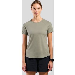 Odlo Women's T-Shirt Crew Neck S/S Essential 365 Løbeshirt Damer størrelse XXL farve olivengrøn