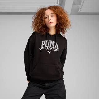 Women&#39;s Puma CLASS Relaxed Hoodie, Black, Size S, Clothing - Black - S