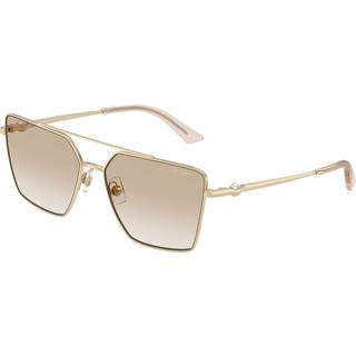 Jimmy Choo Kvinde JC4016HB 300611 Solbriller Metal Guld Grå Firkantet Normal Skygge