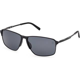 Timberland Mand TB00040 02D Solbriller Metal Sort Røg Firkantet Polariseret