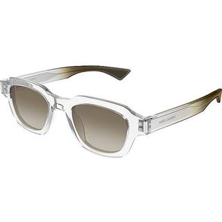 SAINT LAURENT Unisex SL 791 004 Solbriller Acetat Krystal Grøn Firkantet