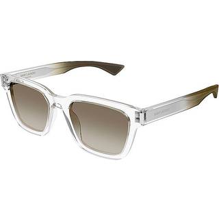 SAINT LAURENT Unisex SL 790 005 Solbriller Acetat Krystal Grøn Firkantet