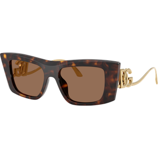 Dolce & Gabbana Kvinde DG4510 502/73 Solbriller Acetat Skildpadde Brun Cat Eye Normal