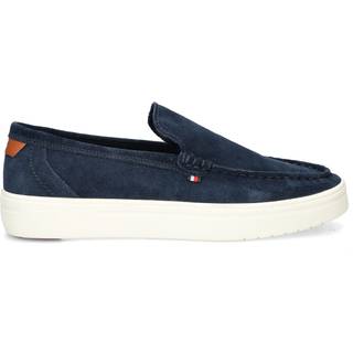 Tommy Hilfiger Herren Slipper blau Velours
