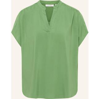 T-shirt blouse in green plain