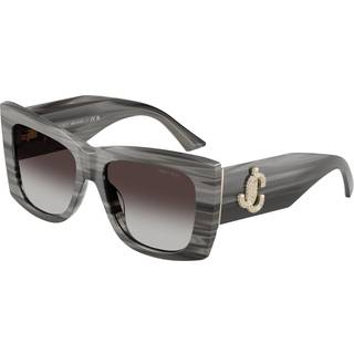 Jimmy Choo Kvinde JC5036B 50638G Solbriller Acetat Sort Brun Firkantet Normal Skygge