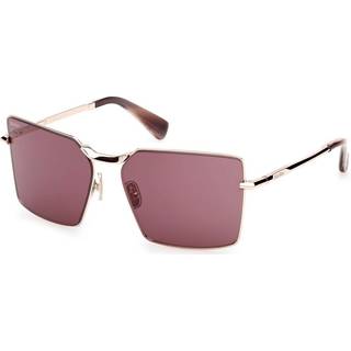 Max Mara Kvinde MM0135 MILLER-3 28Y Solbriller Metal Guld Violet Firkantet Normal