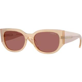 VOGUE EYEWEAR Kvinde VO5641SU 323469 Solbriller Acetat Brun Violet Geometrisk Normal