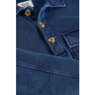 White Stuff White Stuff Blue Brampton Collared 100% Cotton Sweater