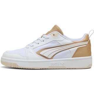 Puma Rebound v6 Low Aqua Metallics Sneakers Unisex, White, Size 41, Shoes - Alpine Snow - 41