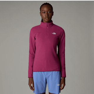 The North Face Women's 100 Glacier 1/4 Zip Cyber Berry, S