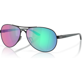 Oakley Kvinde OO4079 FEEDBACK 407953 Solbriller Metal Sort Violet Rund Normal